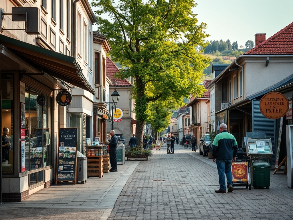 Plakat informujący o Targach Pracy w Wałbrzychu w Galerii Victoria, z datą 17 kwietnia.